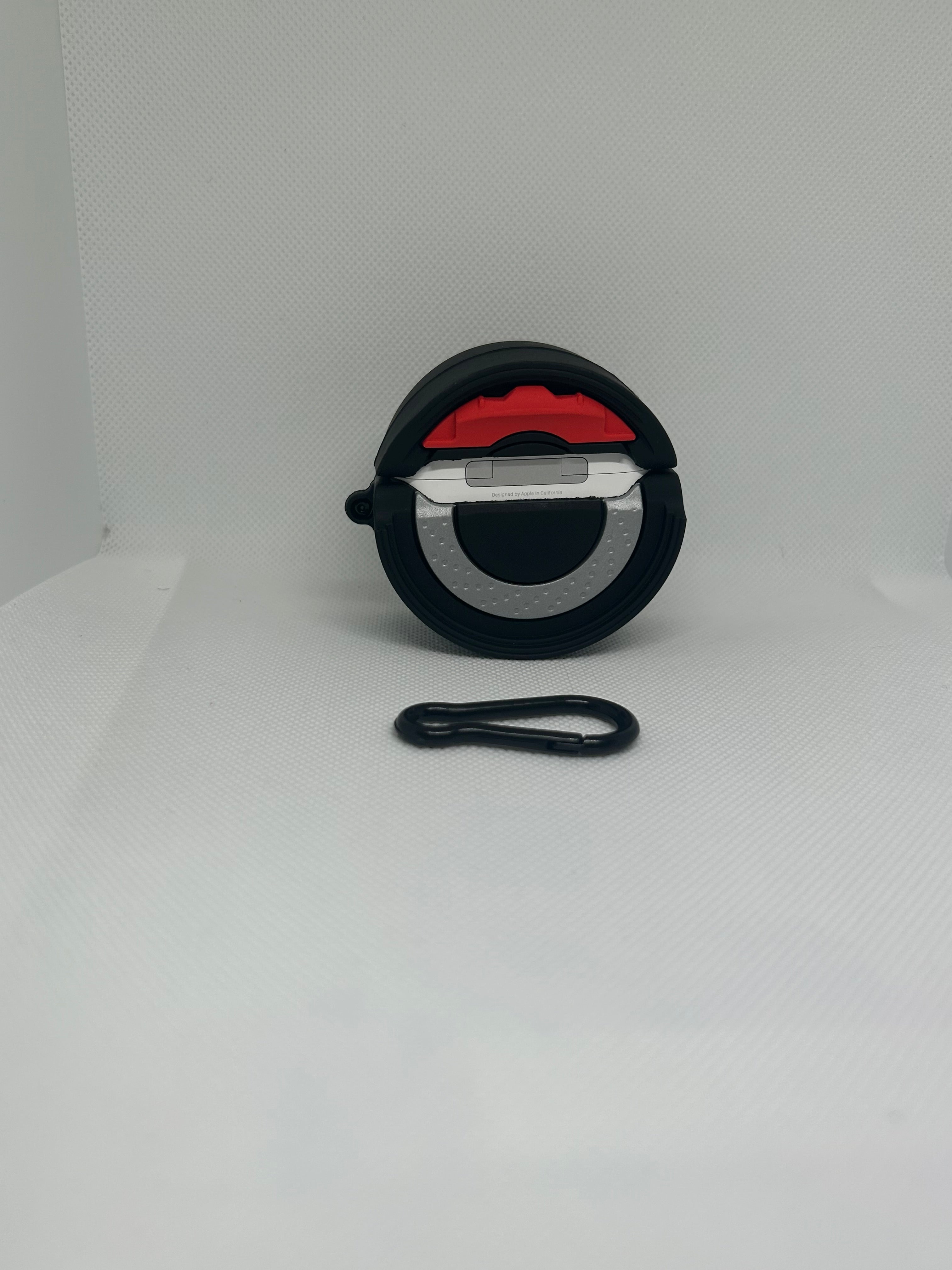 Husă AirPods cu design Car Wheel + breloc