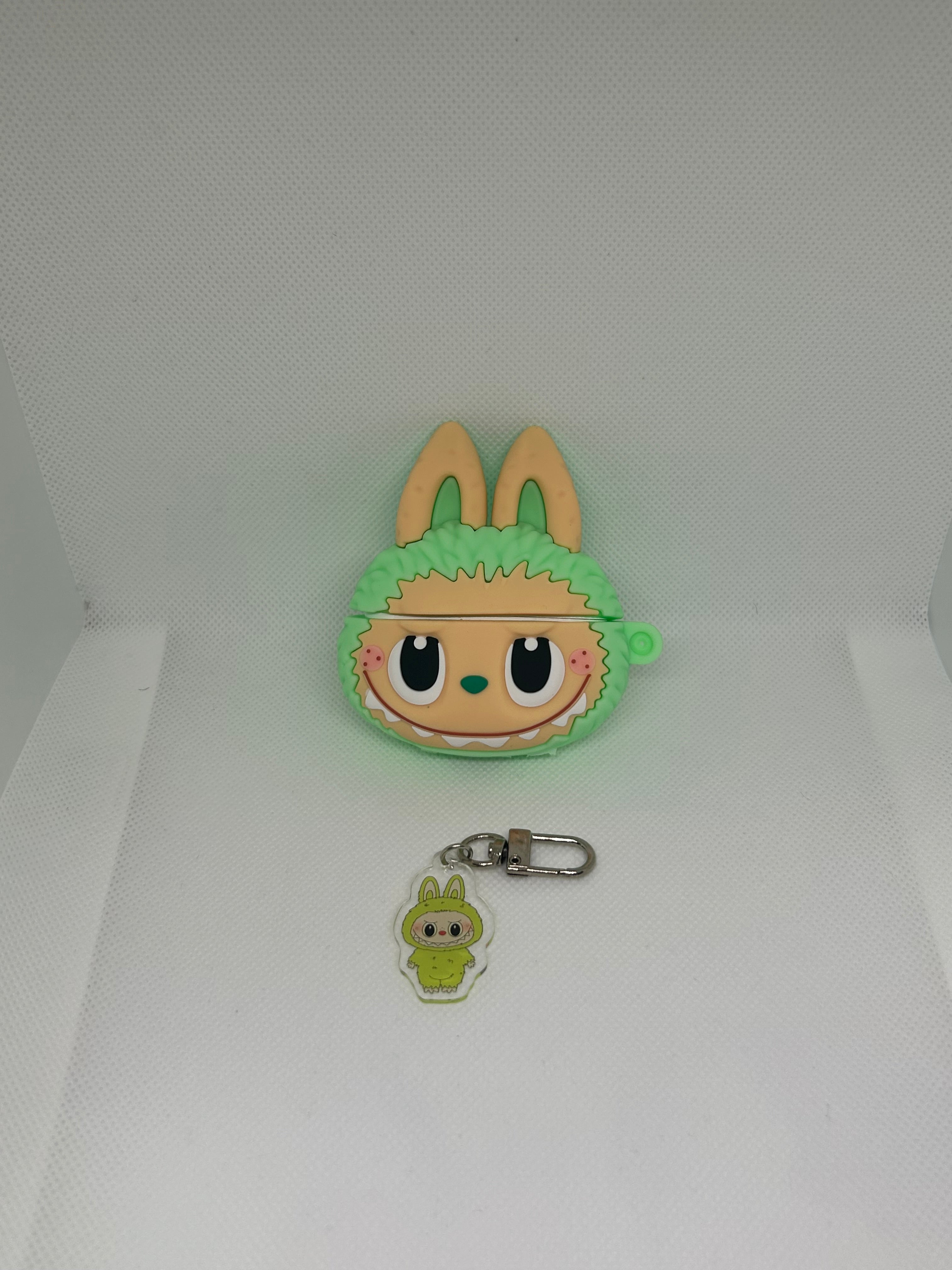 Husă AirPods cu design Labubu + breloc Labubu