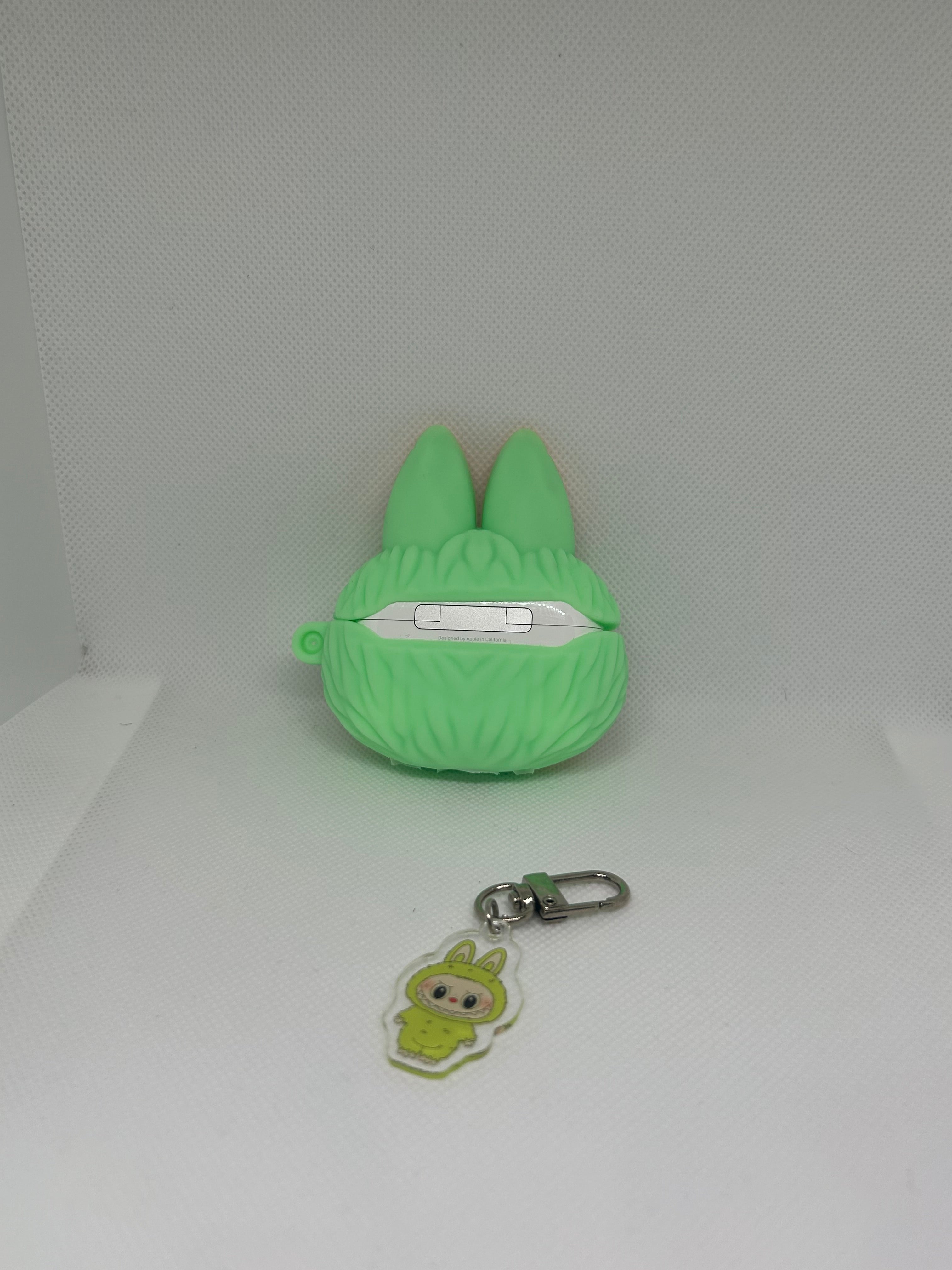 Husă AirPods cu design Labubu + breloc Labubu