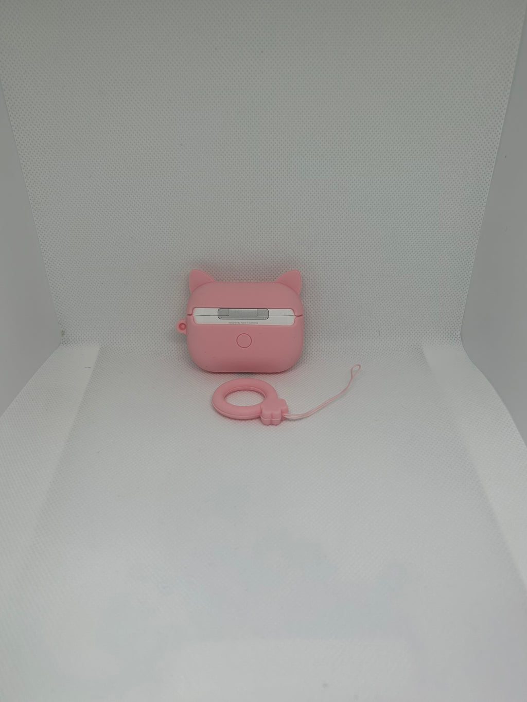 Husă AirPods cu design Cat's paw + breloc