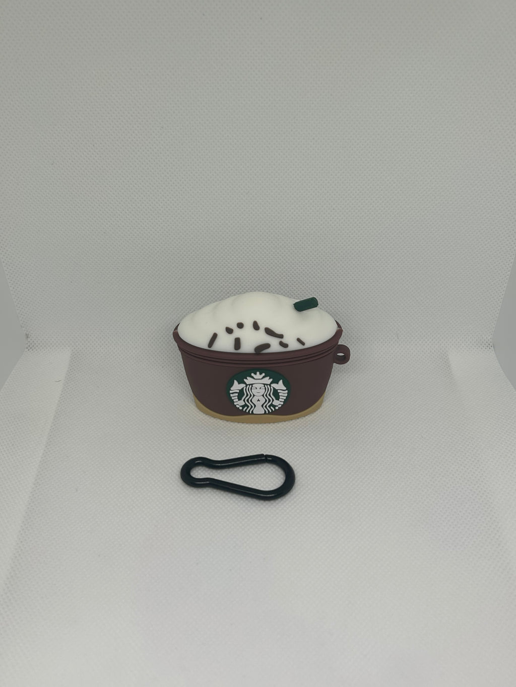 Husă AirPods cu design StarBucks + breloc
