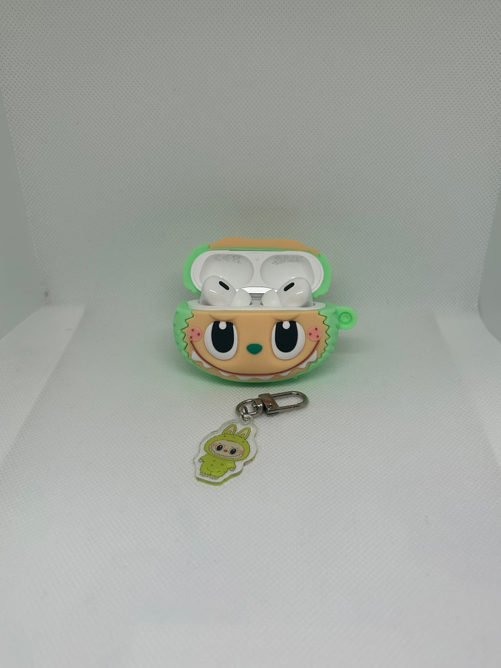 Husă AirPods cu design Labubu + breloc Labubu